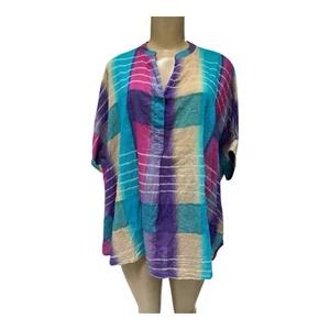 Soft Surroundings Painted Painterly Top Blouse Women’s Size M - Picture 1 of 8