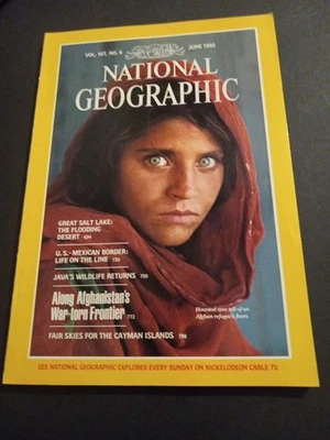 National Geographic Magazine June 1985 Back Issue Afghan Girl Vol 167 No 6 Foto 1 de 3