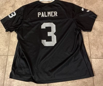 Camiseta negra de los Raiders de Las Vegas #3 Carson Palmer *2XL=¿Juventud?” Foto 1 de 4