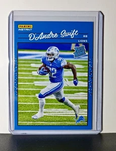 D'Andre Swift Rookie 2020 Panini NFL #15 Rated Rookie Card Detroit Lions - Picture 1 of 6