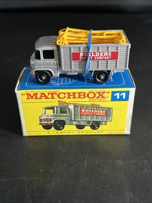 Camión andamios vintage Lesney Matchbox #11 Builders Supply con caja nuevo nuevo nuevo en stock Foto 1 de 4