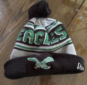 Philadelphia Eagles NFL New Era Sombrero Tejido con Pom Talla Única - Imagen 1 de 5