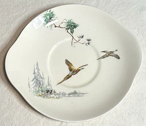 THE COPPICE Cake Plate 10 5/8" Royal Doulton England Pheasants Game Birds - Picture 1 of 2