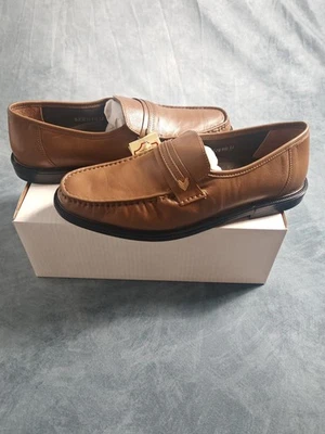 Men's Brown Italian Leather Shoes - Image 1 of 3