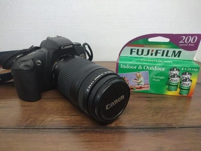 Зеркальная камера Canon EOS Rebel G 35 мм с объективом 75-300 мм. Новые аккумуляторы и пленка  - Изображение 1 из 4