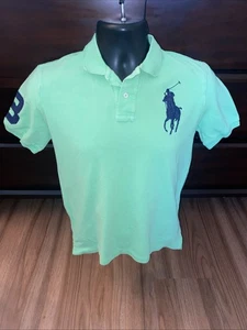 Polo Ralph Lauren Big Pony Logo S/S grün Poloshirt Größe Jugend Large (14-16) - Bild 1 von 8