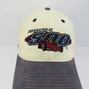 Cappello berretto uomo Indianapolis 500 logo ricamato bianco regolabile snapback - Foto 1 di 10