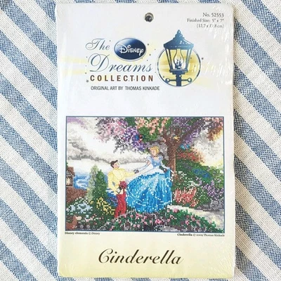 Disney Colección Los Sueños Thomas Kinkade Punto de Cruz Cenicienta 5" X 7" NUEVO Foto 1 de 4