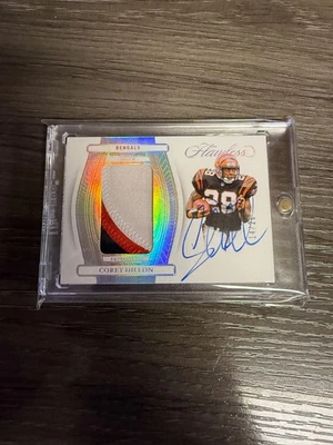 2024 Panini Flawless Patch Auto /20 Corey Dillon Cincinnati Bengals - Image 1 of 2