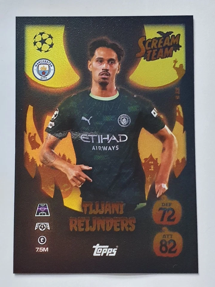 SCREAM Team #ST 5 REIJNDERS (Manchester City) - TOPPS Match Attax UEFA 2025-26 - Imagen 1 de 1