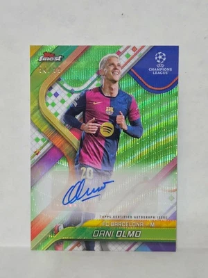 Topps Finest Dani Olmo Green Wave Auto 2024-25/99 #BA-DM Foto 1 de 2
