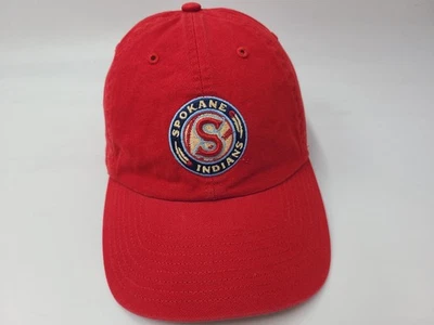 Spokane Indians 47 Brand Strapback Adjustable Hat Cap Cotton MiLB Baseball Red - Image 1 of 4