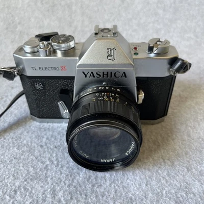 Зеркальная камера Yashica TL Electro x 35 мм с объективом Yashinon 50 мм и мягким чехлом - Изображение 1 из 4