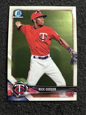 NICK GORDON 2018 Bowman Baseball QTY #BCP49 Minnesota Twins - Image 1 of 2