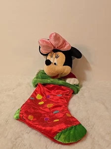 Walt Disney Mickey Mouse und Freunde 24 Zoll Minnie Mouse Weihnachten Plüschstrumpf - Bild 1 von 10