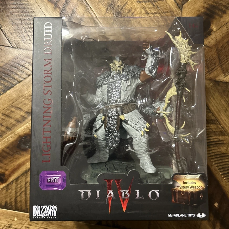 McFarlane Diablo IV 4 Epic Lightning Storm Druid 6" Scale 1:12 Posed Figure Foto 1 de 4