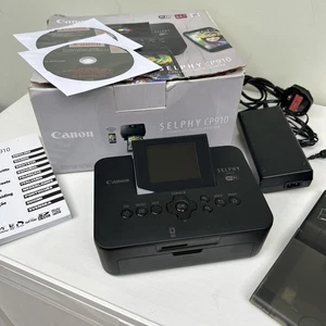 Canon Selphy CP910 Wireless Wi-Fi Photo Printer Black with Tray TESTED BOXED - Picture 1 of 19