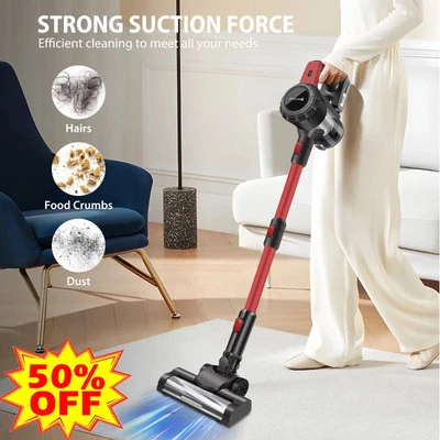 6500W Upright 6 in 1 Stick Power Vacuum Cleaner Cordless Bagless Handheld Hoover - Image 1 of 4
