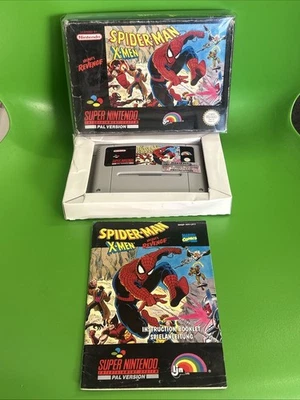SNES SPIDER-MAN X-MEN ARCADE’S REVENGE - BOXED + MANUAL - TESTED + WARRANTY - Image 1 of 4