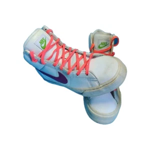 Vintage Nike High Tops 354697-161 Women’s Size 7 White Green Purple 2009 Rare - Bild 1 von 11