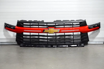 2024-2025 Chevrolet Silverado 2500 3500 HD LT WT grelha com emblema vermelho fabricante de equipamento original - Imagem 1 de 4