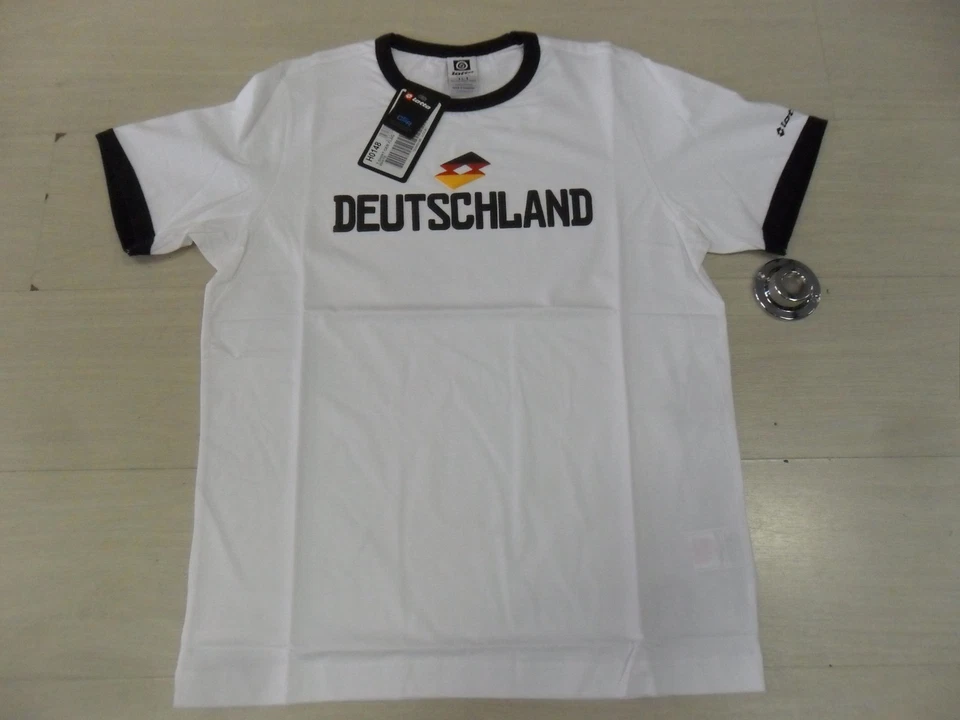 1221 LOTTO XL T-SHIRT COTONE GERMANIA MAGLIA MAGLIETTA COTONE COTTON TEE JERSEY - Immagine 1 di 1