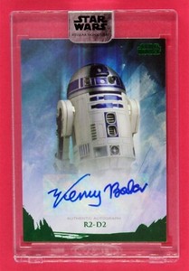 2018 Star Wars Stellar Signatures Kenny Baker as R2-D2 08/20 Green #AKB