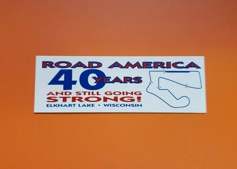 Road America Dash Plaque 40th Anniversary of Racing Elkhart Lake Wis Cover