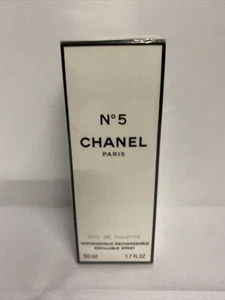 Vintage CHANEL No 5 for Women 50ml EDT Refillable Spray - New & Sealed - Picture 1 of 6