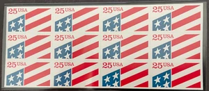 US #2475a MNH Booklet 1990 25c ATM Experimental Flag - Picture 1 of 1