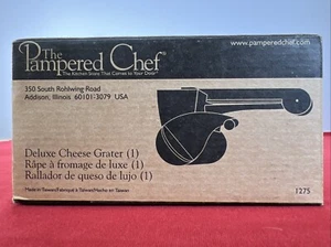 Pampered Chef Deluxe Cheese Grater w/2 Drums #1275 - Gently Used In Original Box - Picture 1 of 9
