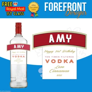 Personalised Vodka bottle label, Perfect Birthday/Wedding/Graduation Gift - Picture 1 of 2