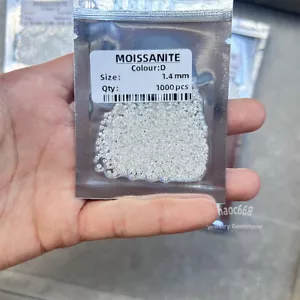 0,8 ~ 5,0 mm Luźny 1ct D Kolor VVS1 Okrągły biały Moissanit Kamień szlachetny Kamień biżuteryjny - Zdjęcie 1 z 4