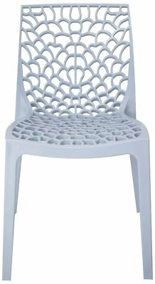 Gruvyer Indoor Outdoor Dining Chairs, from Italy, Stackable, Strong (4 chairs)  - Image 1 of 4