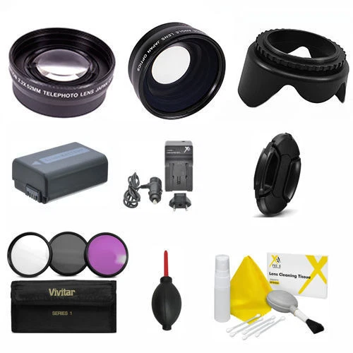 LENTE GRAN ANGULAR + LENTE ZOOM + NP-FW50 + KIT ACCESORIOS PARA SONY ALPHA A6000 Foto 1 de 4
