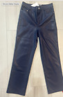 Cami NYC Blue Vegan Leather High Waisted Cropped Hanie Jeans Pants 2 $275