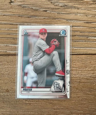 2020 Bowman Draft Chrome 1st Bowman Levi Prater BD-125 St. Louis Cardinals