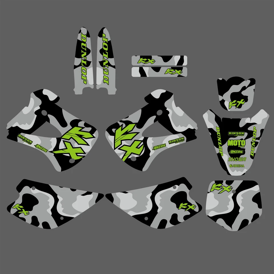Kit de calcomanías adhesivas Team Graphics para Kawasaki KX 85-100 KX85 KX100 2001-2013 Foto 1 de 1