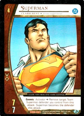 Superman Clark Kent Foil Full Art Promo Card DSM-021 DC VS System NM 2004 - Image 1 of 2