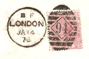 GB Cover London NORWAY Stavanger Entire Letter EL 1876{samwells}XG59 - Picture 1 of 12