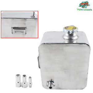 2.5L Aluminum Overflow Recovery Tank Bottle Universal Car Water Coolant Radiator