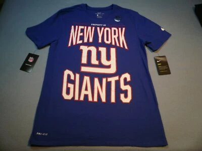 Nike New York Giants "Property Of" MEDIUM NEW shirt dri fit athletic cut NY - Image 1 of 4