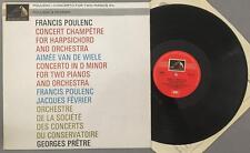P546 Poulenc Konzert für 2 Klaviere Fevrier De Wiele Pretre EMI HMV ASD 517 Ster