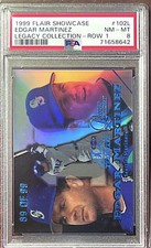 1999 Flair Showcase Edgar Martinez Legacy Collection Row 1 PSA 8