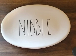 Rae Dunn by Magenta NIBBLE Plate 8” Dish Oval Dessert Appetizer Platter - Picture 1 of 2