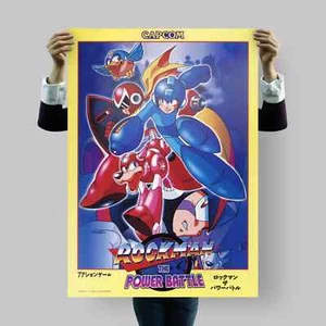 Rockman: The Power Battle Poster, Capcom 1995, Size A4 • B2 • B1 - Bild 1 von 5