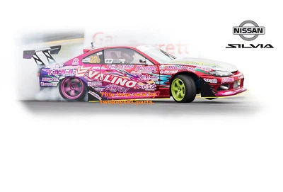 NAOKI Sticker Set for Nissan Silvia S15 1:10th scale RC drift car. - Image 1 of 4