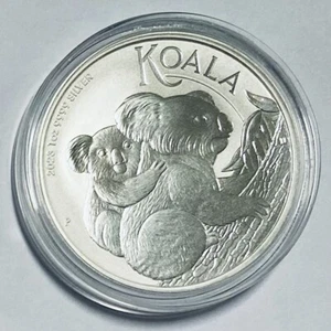 2023 $1 Australia Koala 1 Ounce .9999 Fine Silver Coin in Capsule Comb. Shipping - Picture 1 of 2