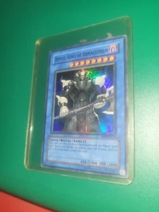 YuGiOh Demise, King of Armageddon Super Rare SOI-EN035 Played - Picture 1 of 1