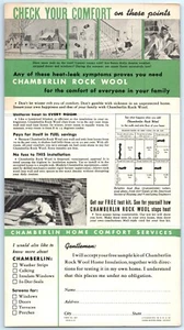 1950's Chamberlain Rock Wool Insulation Product Info Postcard Philadelphia KK - Picture 1 of 2